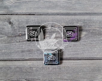 Spiritbox Square Logo Album Pin Button Set