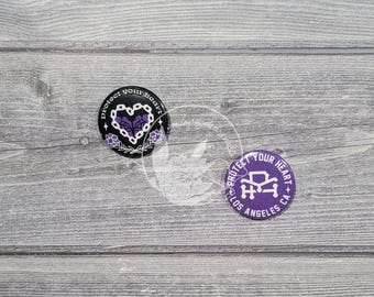 Protect Your Heart Pin Button Set