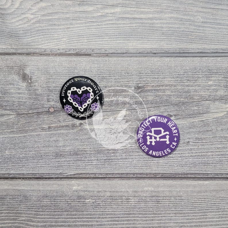 Protect Your Heart Pin Button Set - Etsy