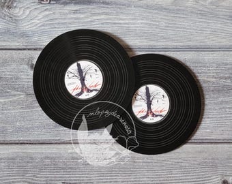 The Used In Love and Death Acrylic Vinyl Record Coasters Set
