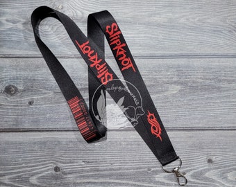 Slipknot Logo and Barcode Lanyard