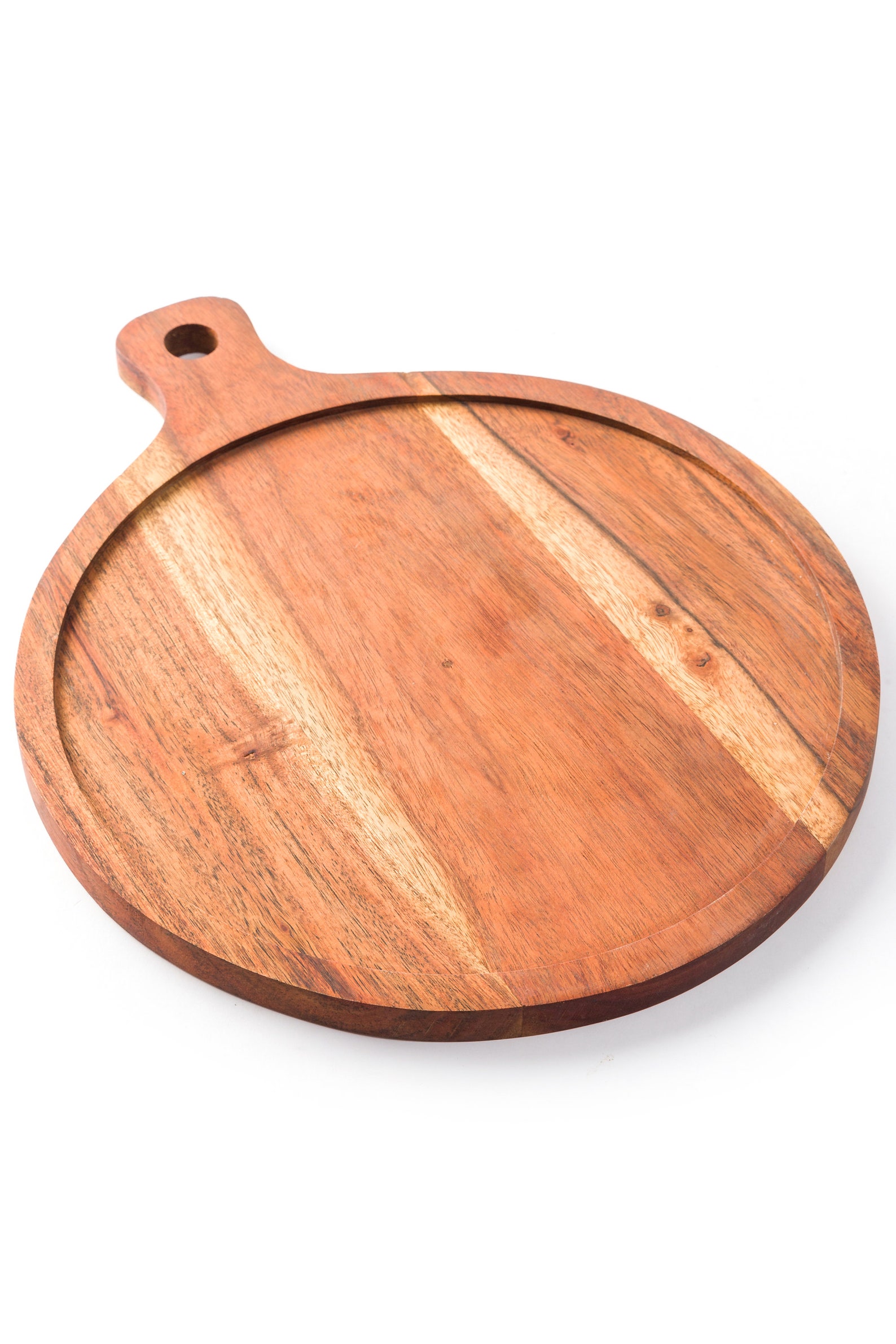 Brotbrett aus Holz Rundes Pizzatablett rustikales | Etsy