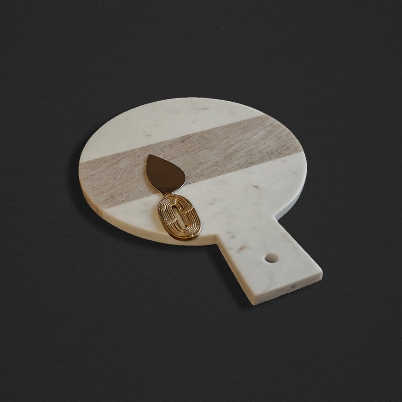 Trance Cheese Knives Set 3 Piece Gold Brass Charcuterie Etsy