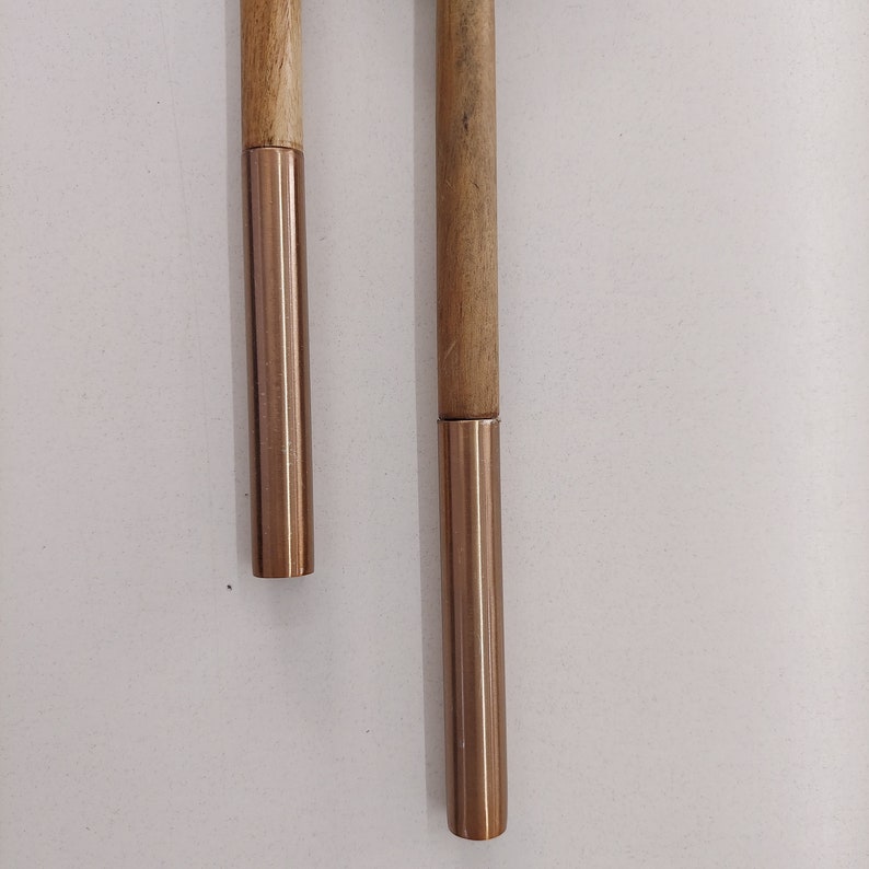 Roseate Wooden Salad Servers With Rose Gold Metal Handles Etsy