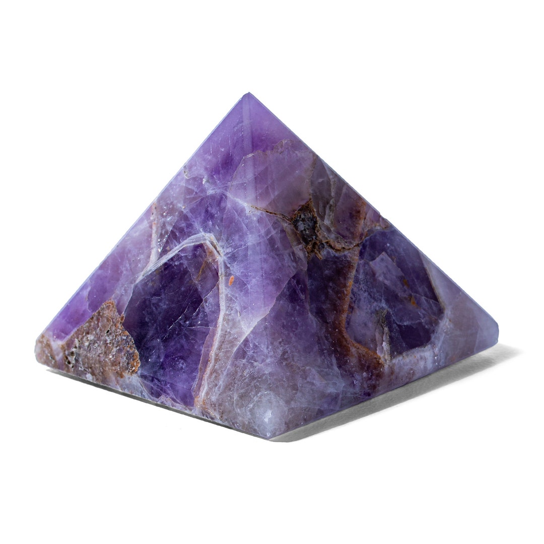 Amethyst Crystal Pyramid Healing Reiki Meditation Chakra Etsy