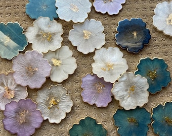 Inventory clearance sale for FLOWER coasters, imperfect coasters in a variety of colors, bulk discount coasters-flower shape, single coaster