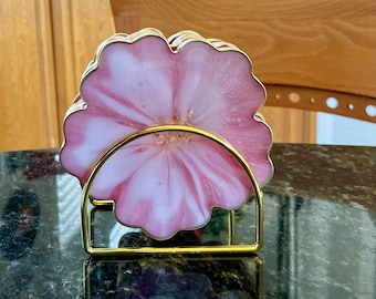 Simple gold metal coaster holder —fits all coasters in my shop! Gold bar coaster rack for all coaster types in my shop (COASTER HOLDER ONLY)