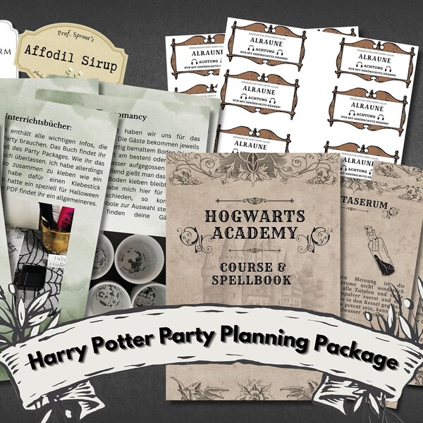 Ultimate Harry Potter digitaler Party Planer - Hogwarts Halloween Party Geburtstag