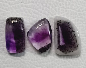 Super seven Trapiche Amethyst Oval Shape Cabochon Gemstone Unique piece For Making Jewelry 20.00 Ct 27X18X5 mm SA-1070