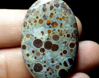 Asteroid Jasper Gemstone Cabochon Oval Shape 22 x 42 x 5 mm Natural Asteroid Jasper Cabochon Jewelry Making Flat back Gemstone #3637