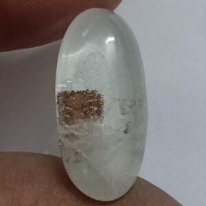 Natural Lodolite Quartz Or Real Garden Quartz Top Quality Cabochon Oval Shape Cabochon Gemstone For Making Jewelry,18 Ct,24X12X8 mm,SA-2419