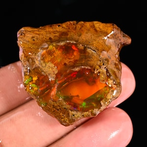 122 Carat Natural Ethiopian Welo Fire Opal Rough