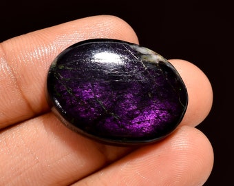 Fantastic Top Grade Quality 100% Natural Purpurite Oval Shape Cabochon Loose Gemstone For Making Jewelry 32 Ct. 26X19X6 mm SA-3660