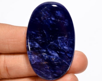 Beautiful Top Grade Quality 100% Natural Sodalite Oval Shape Cabochon Loose Gemstone For Making Jewelry 59 Ct. 45X28X6 mm SA-3678