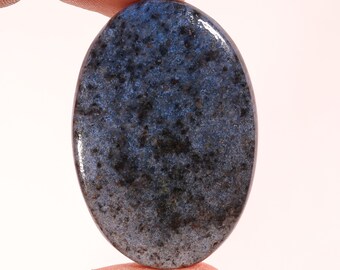 Exclusive Top Quality Natural Dumortierite Oval Shape Cabochon Loose Gemstone For Making Jewelry 63.45 Ct 44X30X5 MM SA-4131