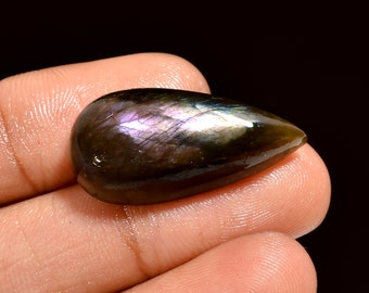 Awesome Top Grade Quality 100% Natural Labradorite Pear Shape Cabochon Loose Gemstone For Making Jewelry 24 Ct. 28X14X9 mm SA-3652