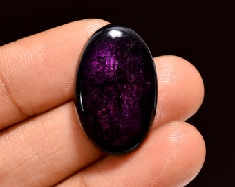 Fabulous Top Grade Quality 100% Natural Purpurite Oval Shape Cabochon Loose Gemstone For Making Jewelry 33 Ct. 26X16X7 mm SA-3659