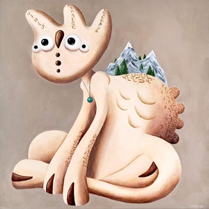 Oil painting - Surreal fantasy monster