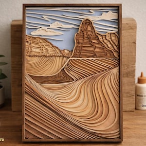 Schlucht Multilayer Laser Cut Dateien SVG Glowforge-Dateien