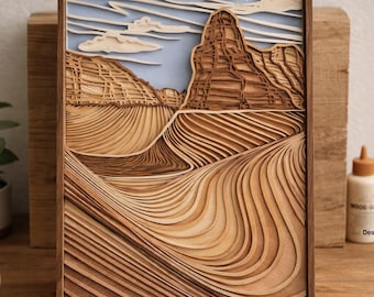 Canyon Multilayer Laser Cut Files SVG Glowforge files