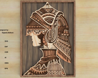 layered wall decor laser cut files,cnc laser cut svg,cnc router file,laser cut wall decor cricut files,layered mandala svg laser cut files
