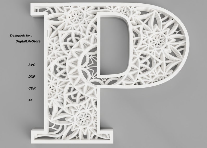 Download P Layered Letter Mandala Svg Laser Cut Files Laser Cut Alphabet Cnc Router File Laser Layered Mandala Svg Layered Letter Svg Laser Cut Files Woodworking Carpentry Home Hobby Efp Osteology Org
