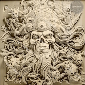 Pirate 3D Illusion Laser Engraving Files: Glowforge Ready