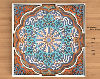 Mandala Multilayer Laser Cut Files – SVG Glowforge Files | laser cutting files | laser cut file