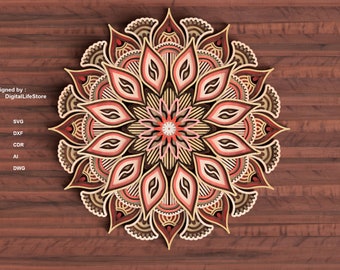 Mandala Multilayer Laser Cut Files – SVG Glowforge Files | laser cutting files | laser cut file