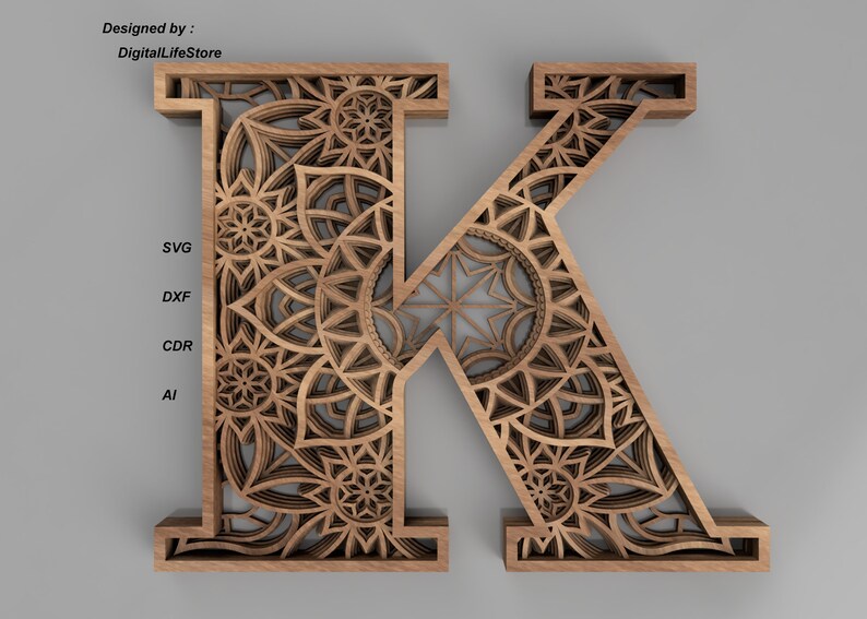 Free Free How To Make Layered Mandala Letters 541 SVG PNG EPS DXF File