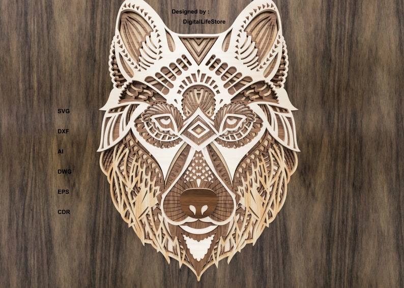 Free Free 109 Layered Wolf Mandala Svg Free SVG PNG EPS DXF File