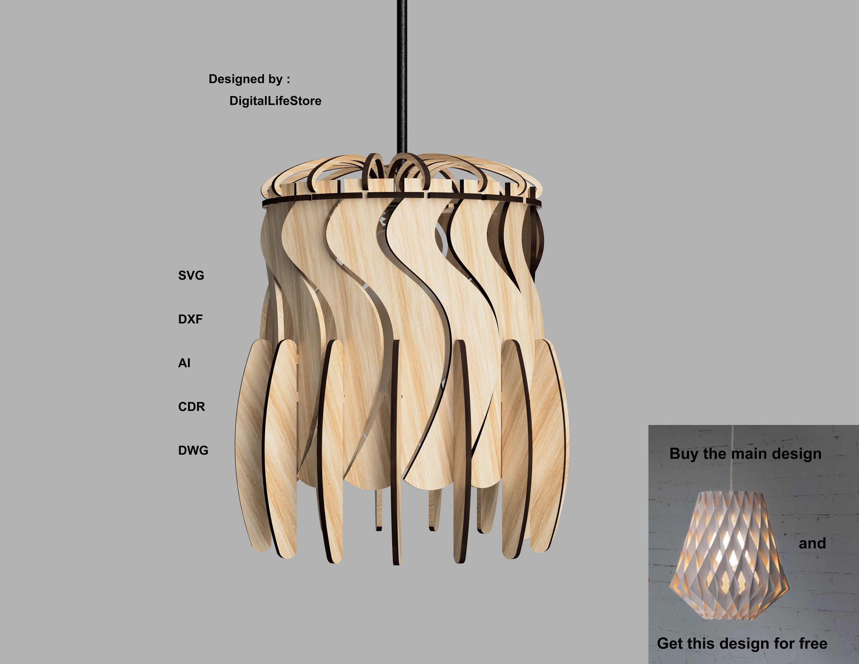 Pendant Lamp Laser Cut Filescnc Fileslaser Cut File cnc 