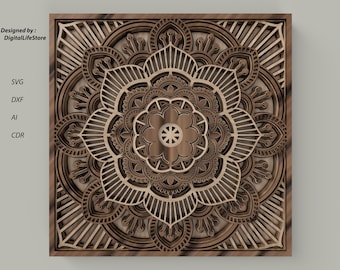 gelaagde meerlagige meerlagige lasergesneden bestanden SVG Glowforge-bestanden