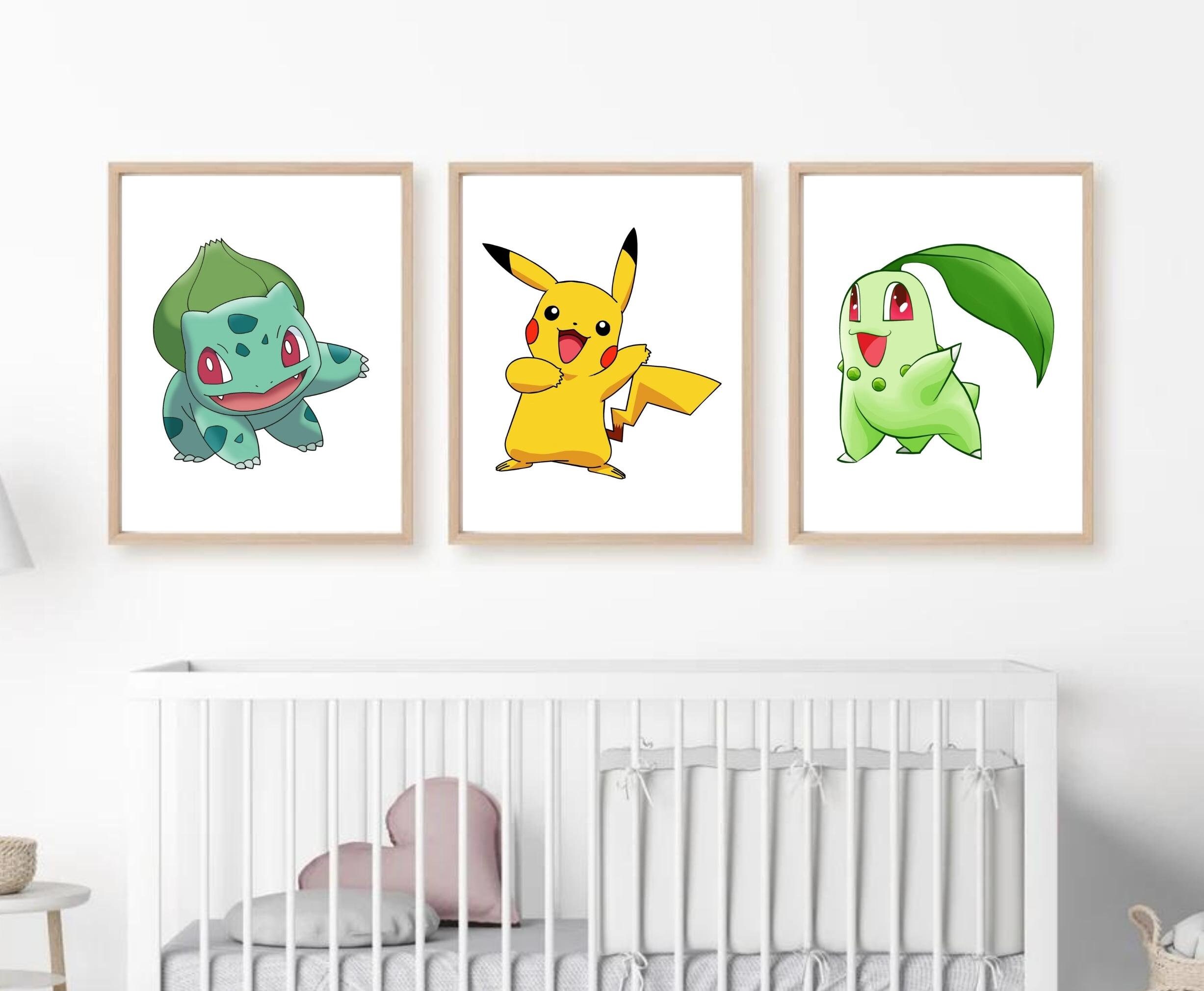 Set of 9 ,pokemon Print, Pokemon Poster Wall Art ,pokemons ,printable ...