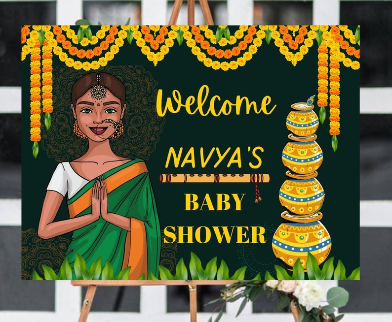 Godh Bharai Decor Godh Bharai Ceremony Godh Bharai Sign Indian Baby