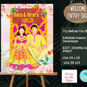 Welcome to Haldi Signs as Haldi Welcome Signs, Couple Haldi signages & Pithi signages, Haldi decoration as Haldi decor sign,