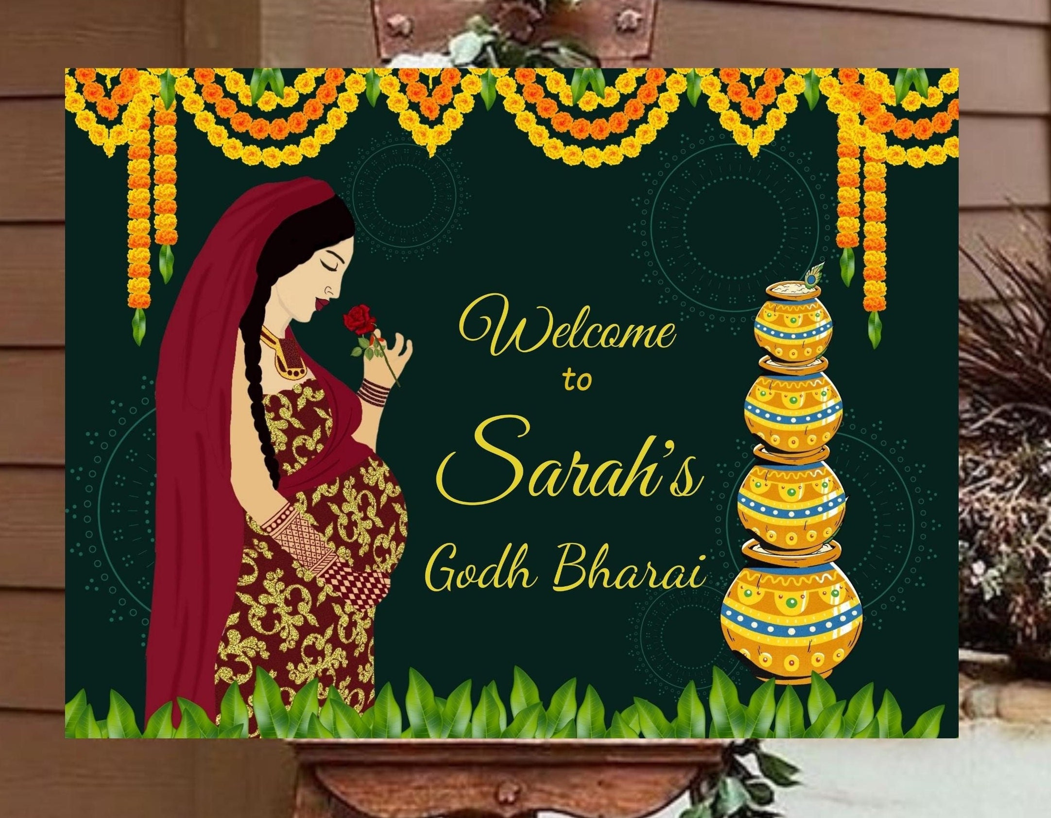 Godh Bharai Sign Godh Bharai Sign Seemantham Decor Indian Baby