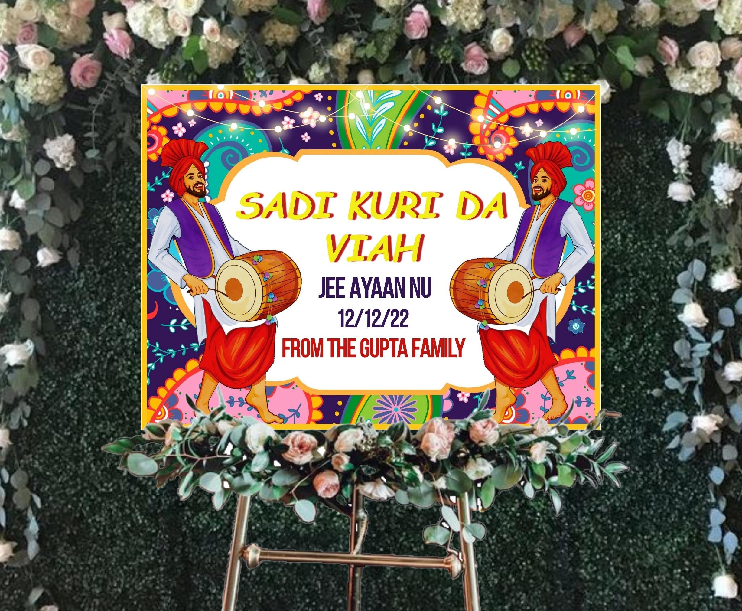 Sadi Kuri Da Viah as Sade Munde Da Viah Viah Wala Ghar as - Etsy Australia Sadi Kuri Da Viah as Sade Munde Da Viah Viah Wala Ghar as - Etsy Australia
