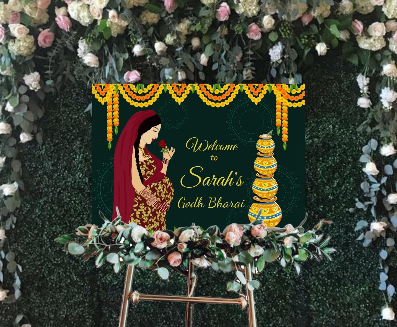 Buy Godh Bharai Sign Godh Bharai Sign Seemantham Decor Online in India Etsy