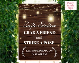 Wedding Signs, Selfie Station Sign, Wedding Decorations, Selfie Station, Printable Wedding Sign, Wedding Selfie Station,