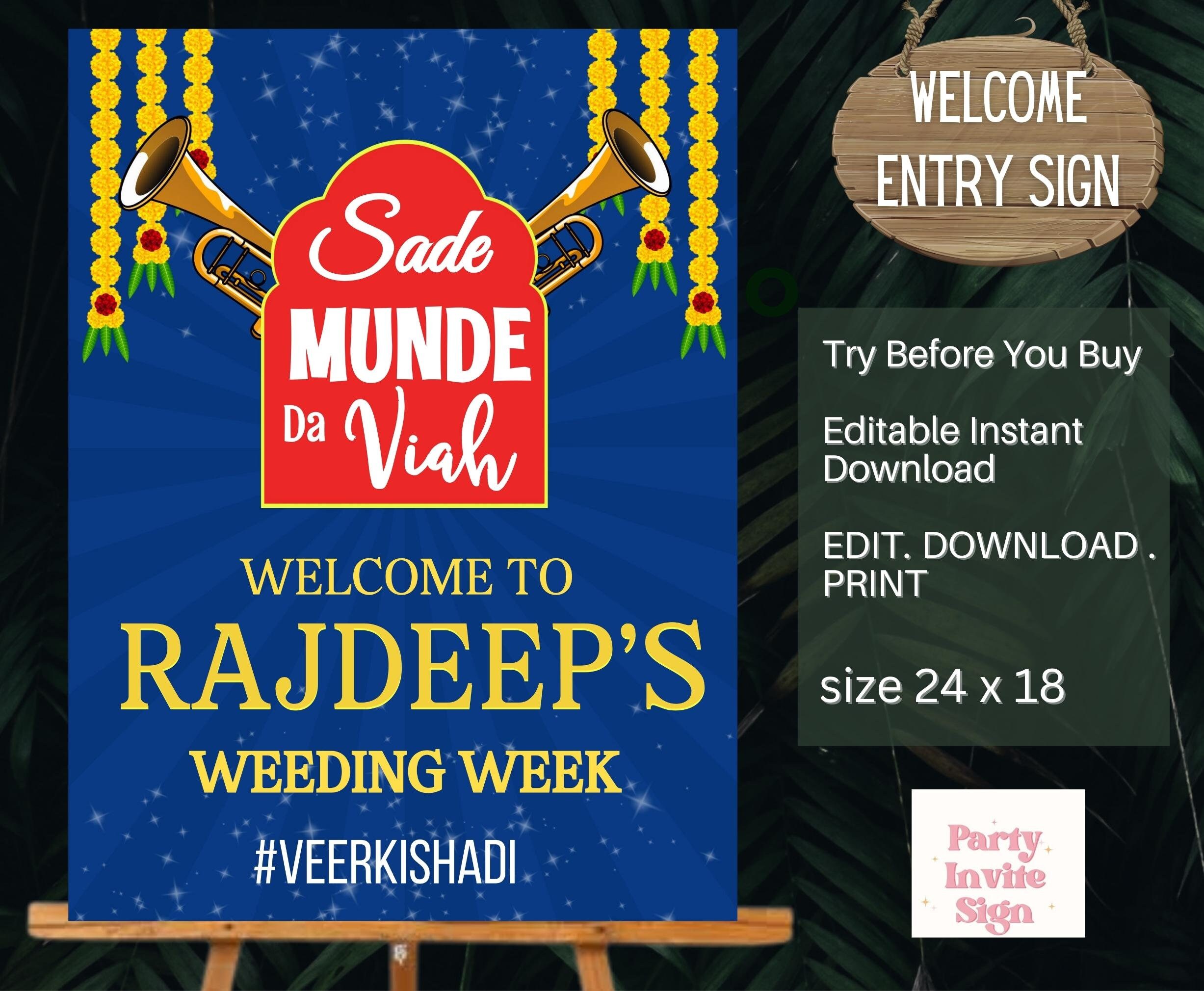 Sade Munde Da Viah - Etsy Sade Munde Da Viah - Etsy