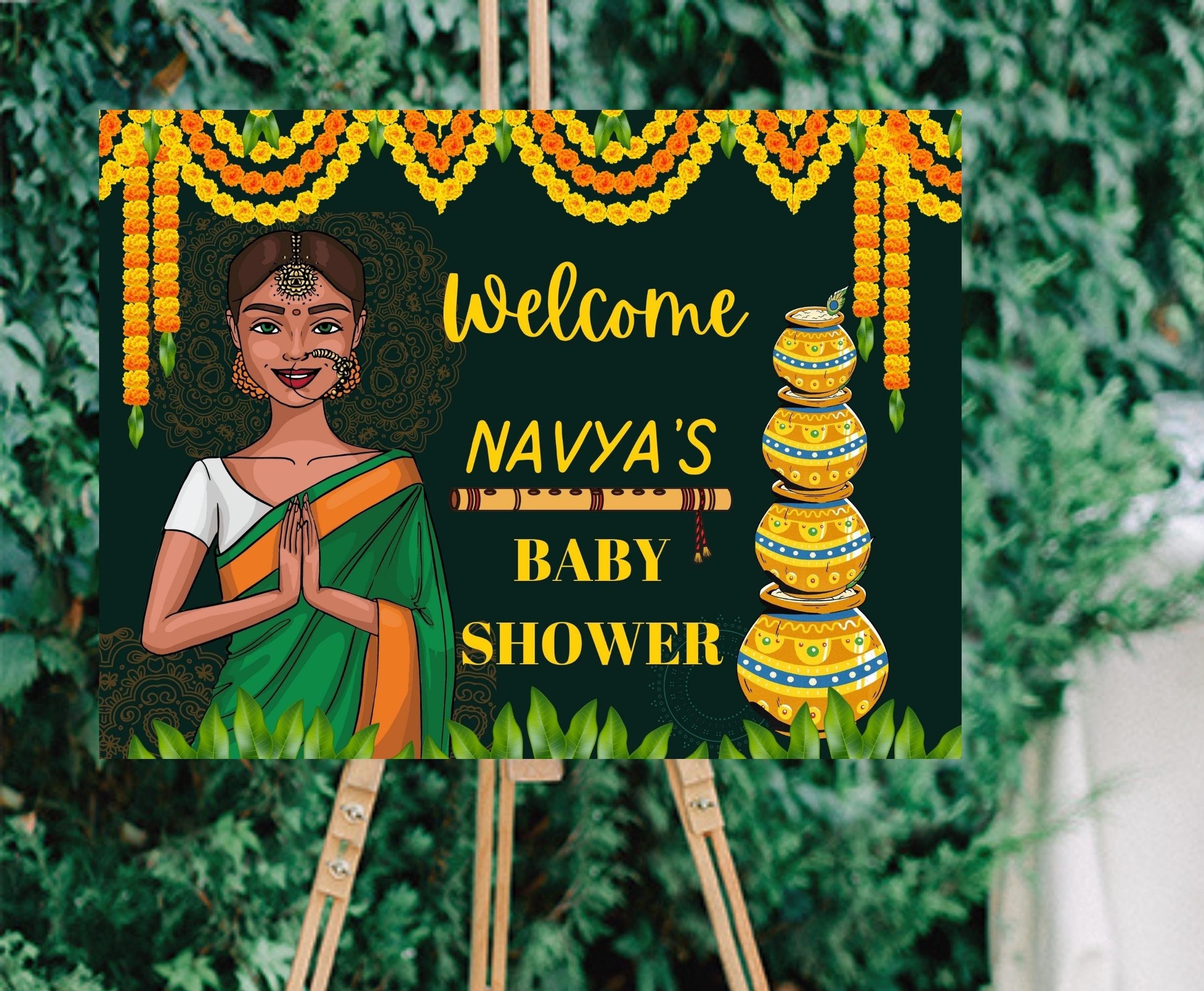 Godh Bharai Decor Godh Bharai Ceremony Godh Bharai Sign Indian Baby