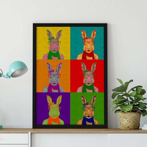 Hipster Rabbit - Etsy