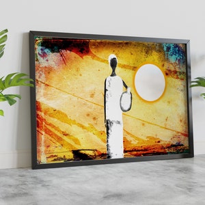 Afrikanische Frauen Kunst Dekor, afrikanische Mädchen Wandkunst, moderne Kunstwerk Druck, gerahmt Poster, Clip Frame Poster, gestreckt Leinwand, bereit zum Aufhängen