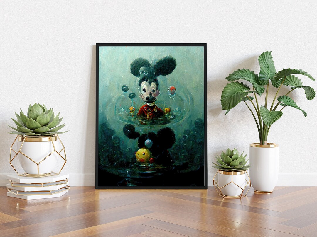Mickey Mouse | Abstract | Surreal | Lowbrow Art | Oil Painting ...