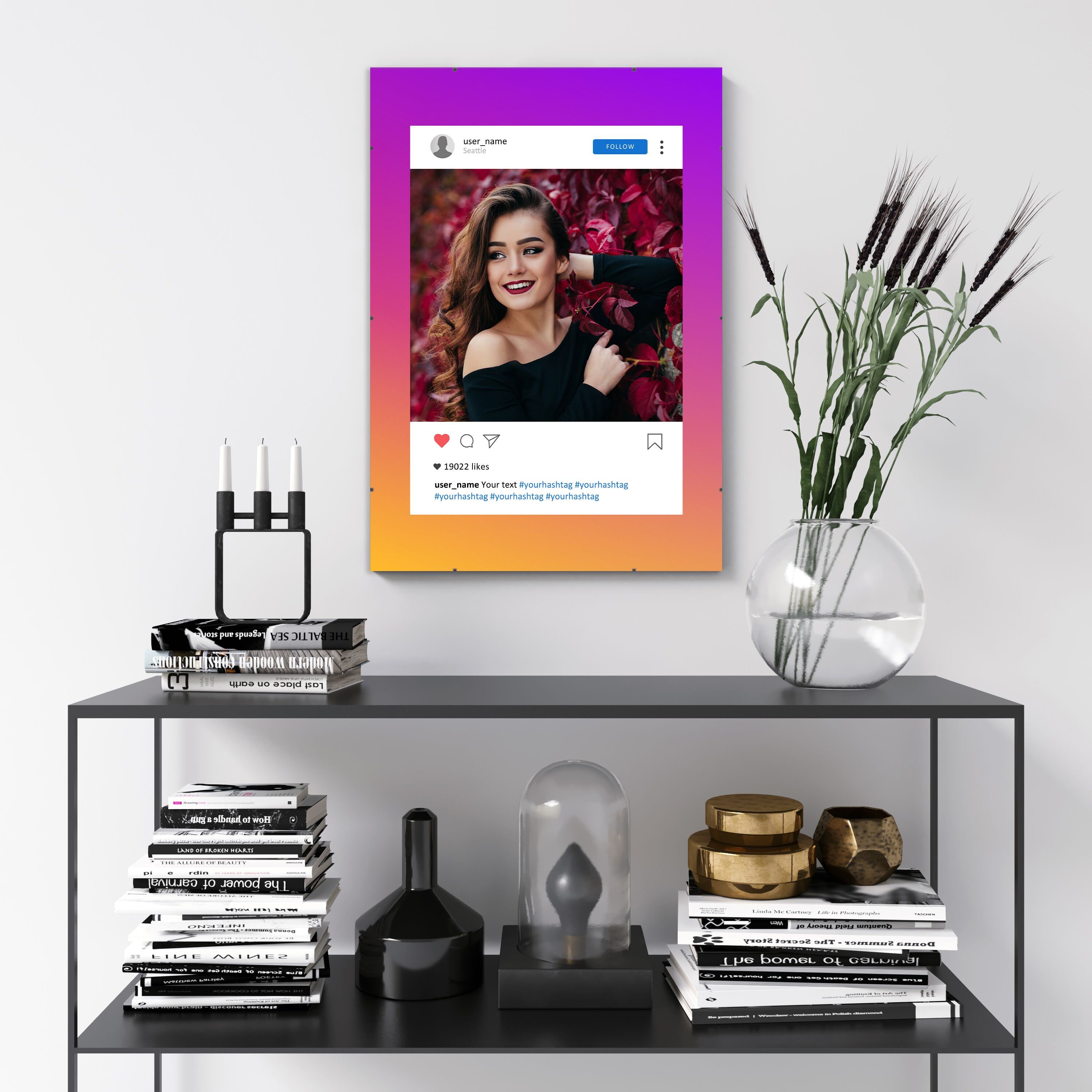 Personalized Social Media Post Custom Gift With Photo Social - Etsy