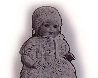 Vintage Baby Doll 18" Knitting pattern 1937