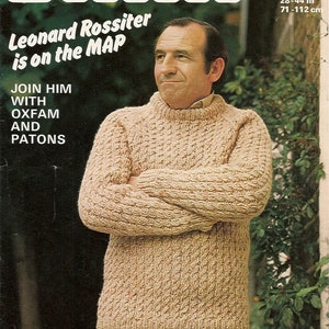 LEONARD ROSSITER jumper knitting pattern