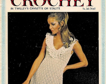 VINTAGE Crochet Dress Couture Crochet C80