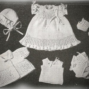 BABY DOLL 11 inch vintage knitting pattern